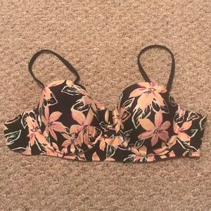 Floral bathing suit top